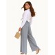 Grey Hight waist zipless trousers