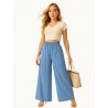 Idigo Hight waist zipless trousers