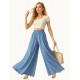 Idigo Hight waist zipless trousers