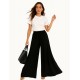 Black Hight waist zipless trousers