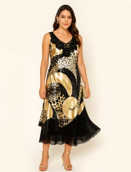 Silk coctail dress