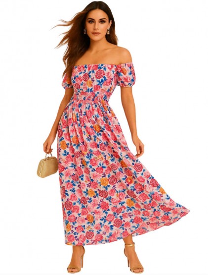 Rosé Jardin maxi dress