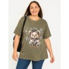 Plus size Leopard Love Bear