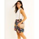 Floral Cotton Culotte Shorts with  Elastic Waist