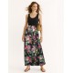 Black Dress with black boost and floral skirt