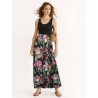 Black Dress with black boost and floral skirt