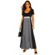 "Noir Bloom" cotton dress