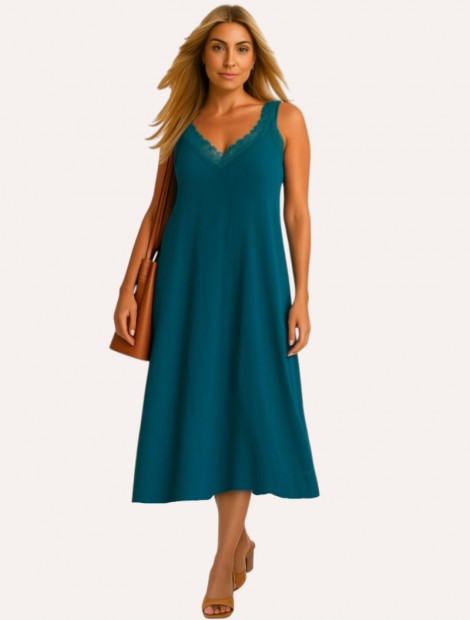 Petrol Delmare midi dress