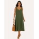 Chaki Delmare midi dress