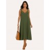 Chaki Delmare midi dress