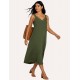 Chaki Delmare midi dress