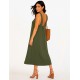 Chaki Delmare midi dress