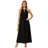 Black Maxi halter neck dress