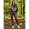 Chocola Eco leather jogger