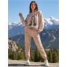 Beige Eco leather jogger