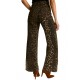 Animal print jeans