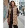 Lightweight Long padded vest with hood