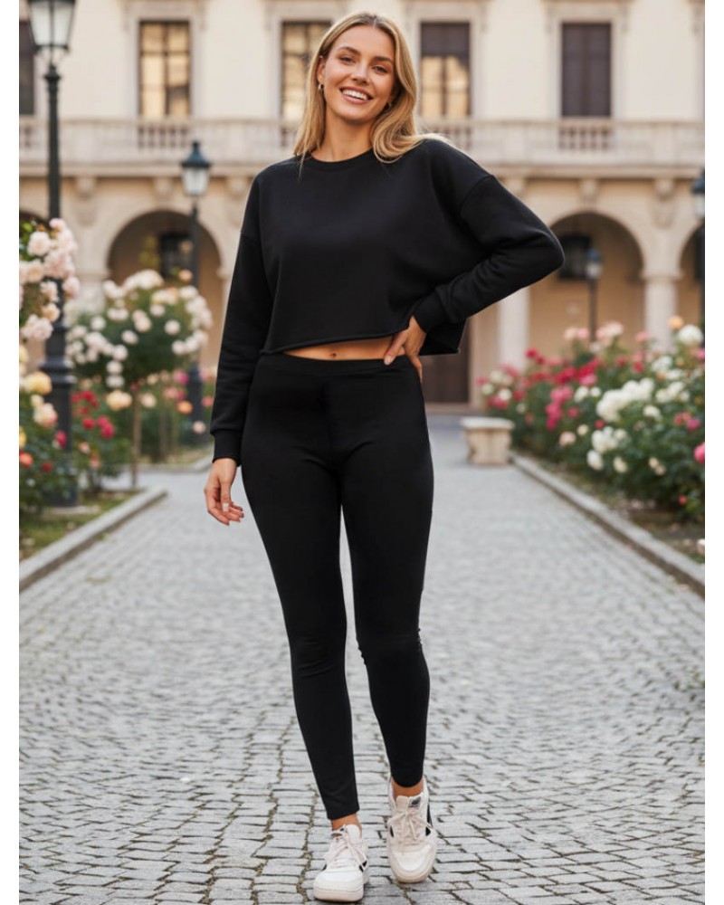 Μαύρο Σφιχτό ματ κολάν