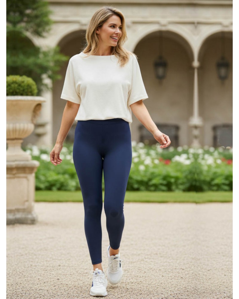 Μπλε Σφιχτό ματ κολάν