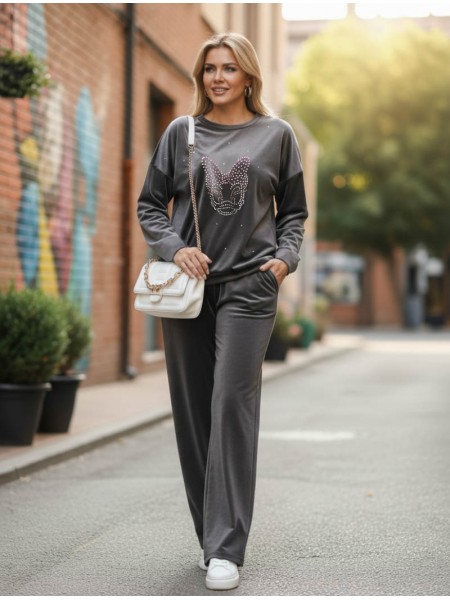 Grey Velvet Dream Set