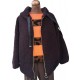 Brown ''Teddy bear''  bomber jacket with hood