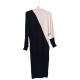 Two-Tone Elegance Knit Dress
