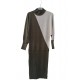 Two-Tone Elegance Knit Dress