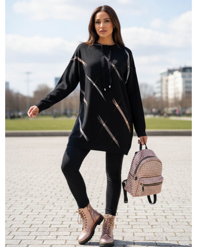 Crystal Touch Knit BlouseDress