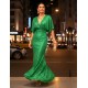Green Maxi sequin dress