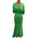Green Maxi sequin dress