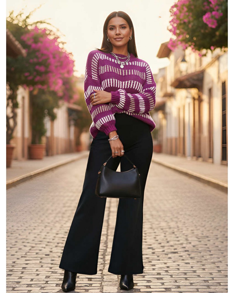 Black Scuba crepe καμπάνα