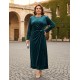 Velvet Wrap shic Dress
