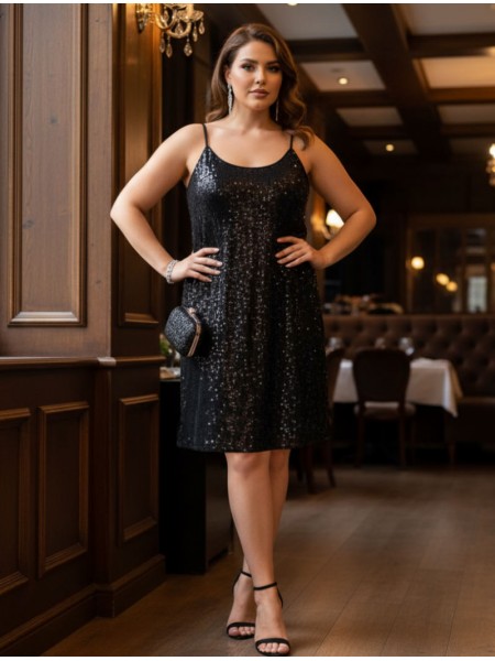 Sequin κοντό φόρεμα