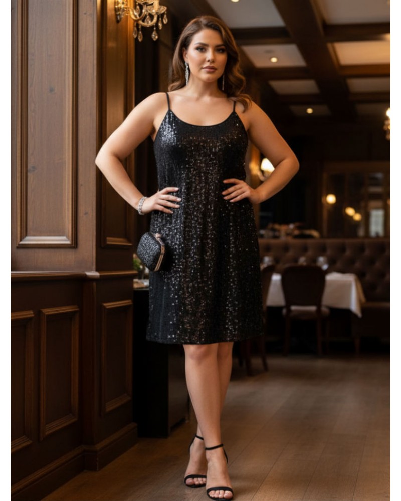 Sequin κοντό φόρεμα