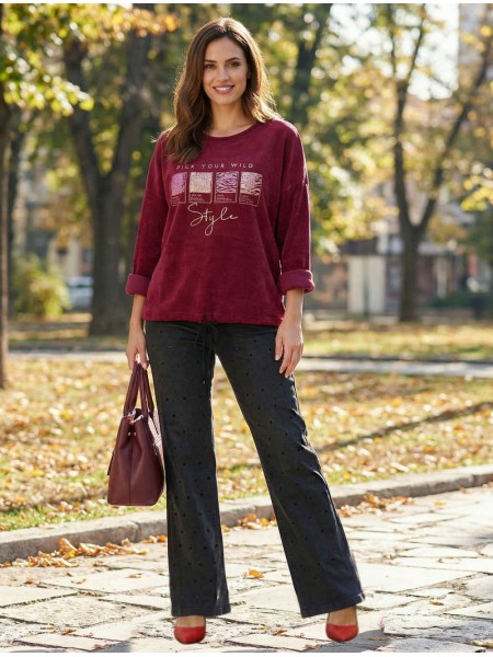 Midnight Sparkle Wide Leg Jeans